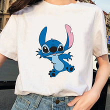 Load image into Gallery viewer, Kawaii Tshirts Lovely T-shirt Women's Fashion T-Shirt Stitch Harajuku Casual T Shirt Cute Printed Casual Tops Cartoon Female