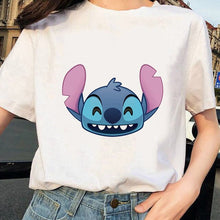 Load image into Gallery viewer, Kawaii Tshirts Lovely T-shirt Women's Fashion T-Shirt Stitch Harajuku Casual T Shirt Cute Printed Casual Tops Cartoon Female
